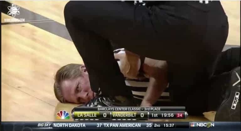 Video: Scary footage of referee getting knocked out less than 1 second into match Video: Scary footage of referee getting knocked out less than 1 second into match