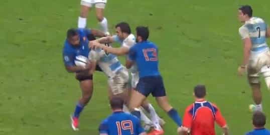 We’re still trying to figure out how this little Argentine smashed Mathieu Bastareaud We’re still trying to figure out how this little Argentine smashed Mathieu Bastareaud