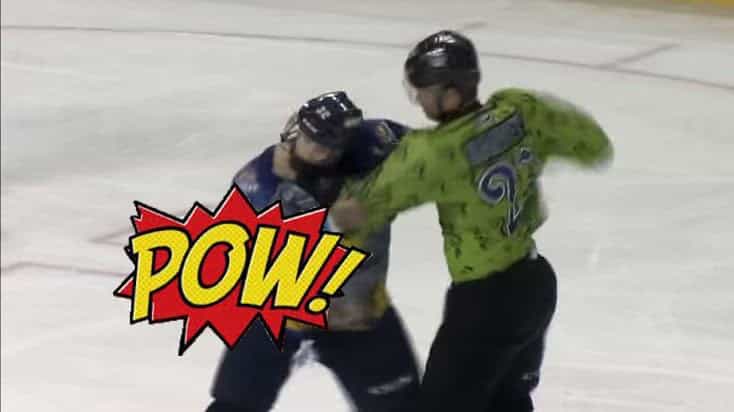 Video: Batman and the Riddler beat seven shades of shite out of each other in ice hockey brawl Video: Batman and the Riddler beat seven shades of shite out of each other in ice hockey brawl