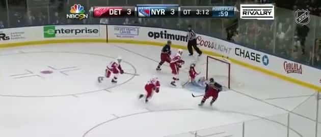 VINE: Detroit Red Wings keeper Jonas Gustavsson made the save of his life last night VINE: Detroit Red Wings keeper Jonas Gustavsson made the save of his life last night