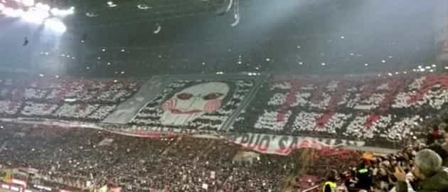 Milan supporters unveil downright creepy SAW banner Milan supporters unveil downright creepy SAW banner