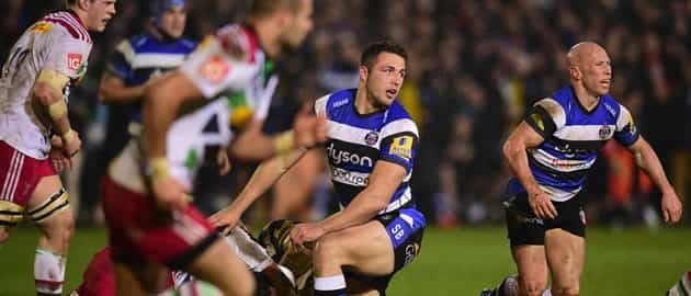 Sam Burgess’ first touch for Bath had a touch of the rugby leagues about it Sam Burgess’ first touch for Bath had a touch of the rugby leagues about it