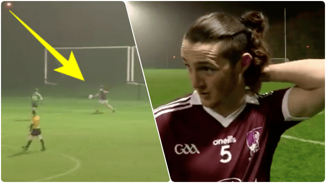 Kieran Molloy kicks ridiculous winner for NUIG and another Galway man is pure power Kieran Molloy kicks ridiculous winner for NUIG and another Galway man is pure power