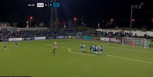 Jack Keaney shocks Dundalk with long-range free-kick Jack Keaney shocks Dundalk with long-range free-kick