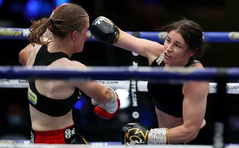 Cat-like Katie Taylor pounces all over telegraphing Persoon Cat-like Katie Taylor pounces all over telegraphing Persoon
