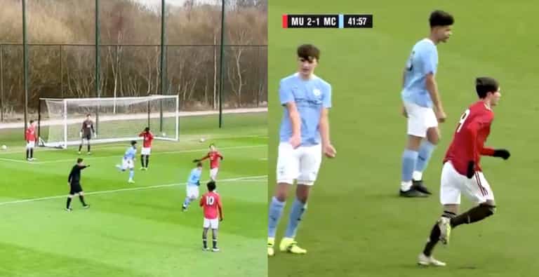 Man City U18s let Man United score after mix-up over throwing ball back after injury Man City U18s let Man United score after mix-up over throwing ball back after injury