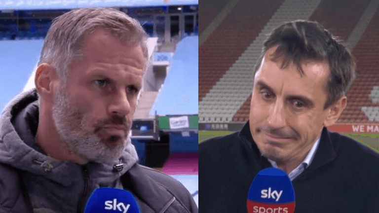 Jamie Carragher uncovers awkward Gary Neville tweet after Salford manager’s sacking Jamie Carragher uncovers awkward Gary Neville tweet after Salford manager’s sacking