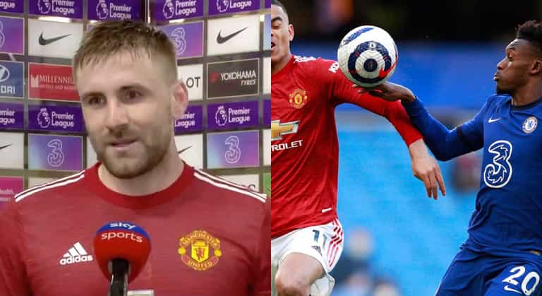 Man United claim Luke Shaw misheard referee over penalty decision Man United claim Luke Shaw misheard referee over penalty decision