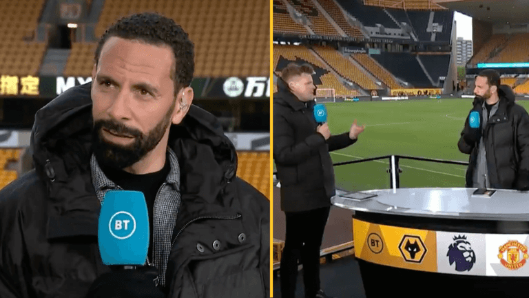 Rio Ferdinand sends message to Wolves fan removed from stadium for racially abusing him Rio Ferdinand sends message to Wolves fan removed from stadium for racially abusing him