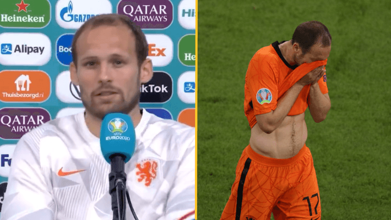Daley Blind chokes up mid-interview after leaving pitch in tears against Ukraine Daley Blind chokes up mid-interview after leaving pitch in tears against Ukraine