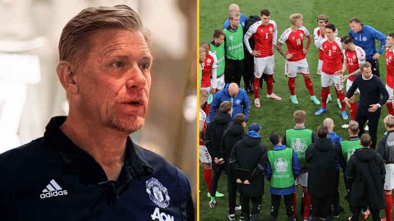 Peter Schmeichel says Denmark threatened with 3-0 loss by Uefa if they didn’t resume play Peter Schmeichel says Denmark threatened with 3-0 loss by Uefa if they didn’t resume play