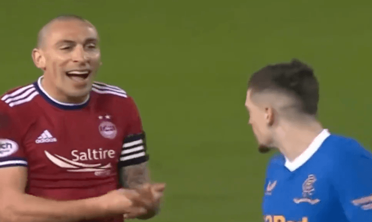 Scott Brown waves off Rangers’ Ryan Kent after red card Scott Brown waves off Rangers’ Ryan Kent after red card