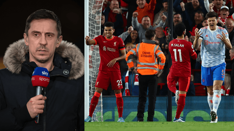 Gary Neville labels Man United a ‘waste of space’ as Liverpool run riot in first half at Anfield Gary Neville labels Man United a ‘waste of space’ as Liverpool run riot in first half at Anfield