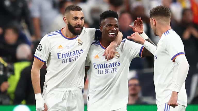 Real Madrid beat Liverpool to win the European Cup for the 14th time Real Madrid beat Liverpool to win the European Cup for the 14th time