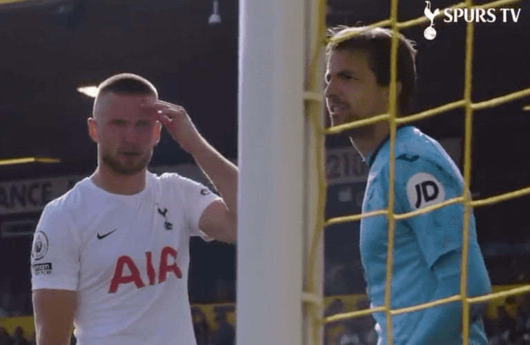 Pitch-side microphone picks up Eric Dier joke about Mo Salah Pitch-side microphone picks up Eric Dier joke about Mo Salah