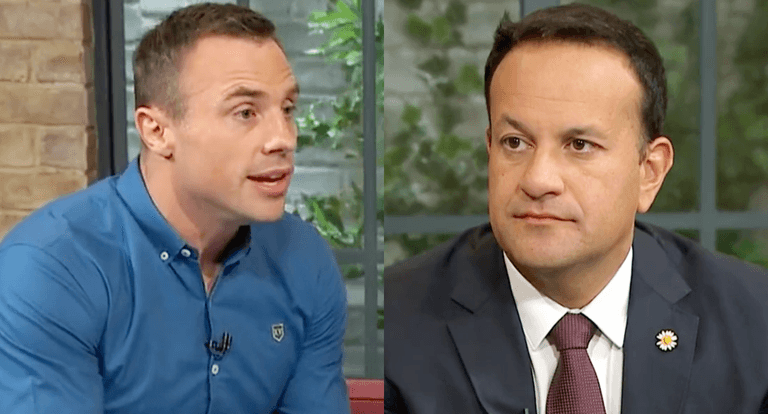 Tommy Bowe confronts Leo Varadkar about housing crisis in Ireland Tommy Bowe confronts Leo Varadkar about housing crisis in Ireland