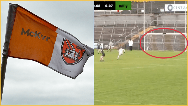 The most bizarre goal ever was scored in the Armagh senior championship The most bizarre goal ever was scored in the Armagh senior championship
