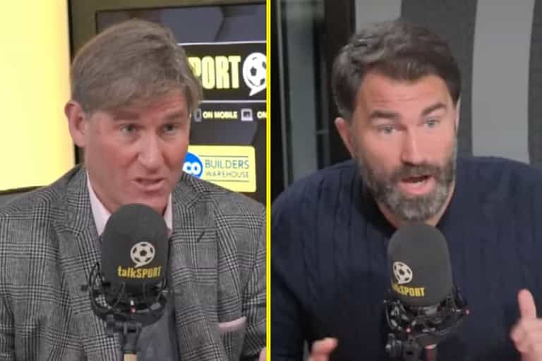 Eddie Hearn stunned as he is labelled as a “coward” in live radio debate Eddie Hearn stunned as he is labelled as a “coward” in live radio debate