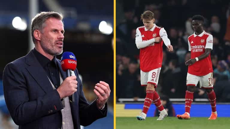 Jamie Carragher believes that Arsenal can still win the Premier League Jamie Carragher believes that Arsenal can still win the Premier League