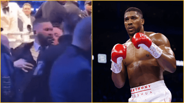 Tony Bellew almost comes to blows with trainer after Anthony Joshua fight Tony Bellew almost comes to blows with trainer after Anthony Joshua fight