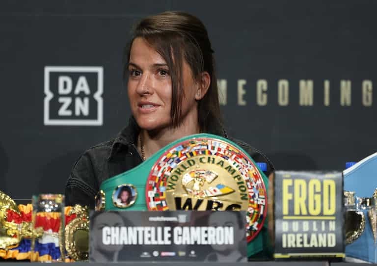 Chantelle Cameron had bizarre demand before accepting Katie Taylor fight Chantelle Cameron had bizarre demand before accepting Katie Taylor fight