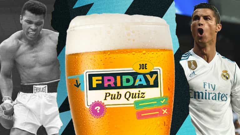 The SportsJOE Friday Pub Quiz: Week 28 The SportsJOE Friday Pub Quiz: Week 28