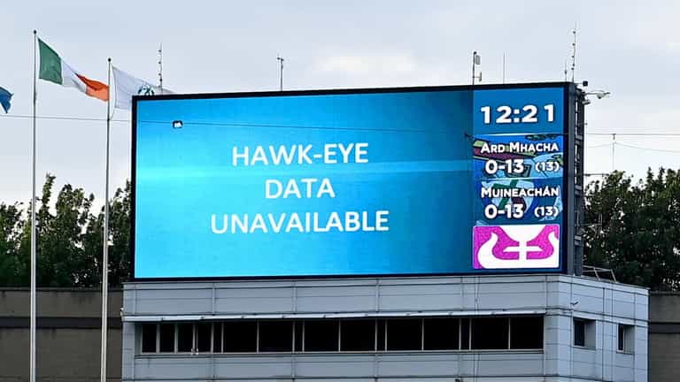 ‘Operator error’ sees Hawk-Eye scrapped for Football Quarter Finals ‘Operator error’ sees Hawk-Eye scrapped for Football Quarter Finals