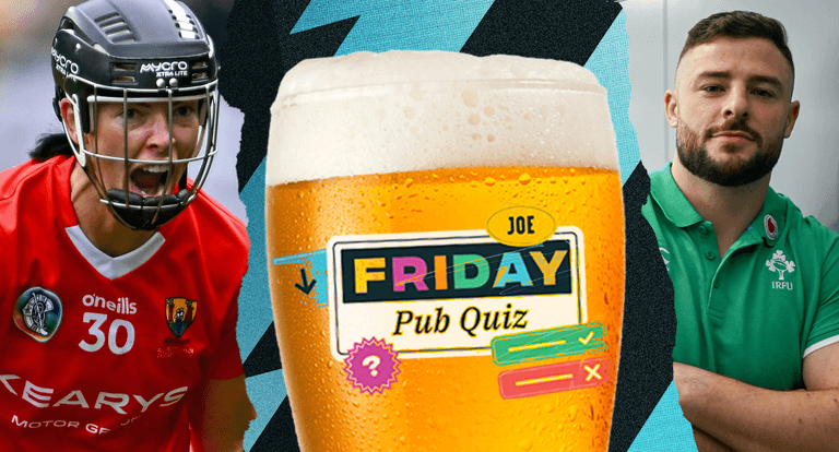 The SportsJOE Friday Pub Quiz: Week 36 The SportsJOE Friday Pub Quiz: Week 36