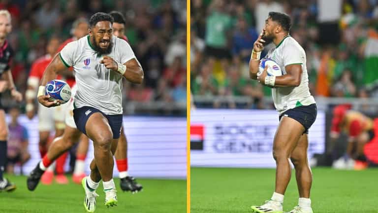 “He could be player of the tournament at this rate!”- Bundee Aki shines as Ireland smash Tonga “He could be player of the tournament at this rate!”- Bundee Aki shines as Ireland smash Tonga