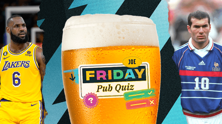 The SportsJOE Friday Pub Quiz: Week 44 The SportsJOE Friday Pub Quiz: Week 44