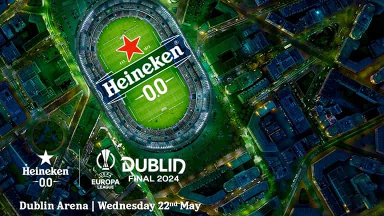 Win a once in a lifetime fan experience to the UEFA Europa League final in Dublin with thanks to Heineken® 0.0 Win a once in a lifetime fan experience to the UEFA Europa League final in Dublin with thanks to Heineken® 0.0