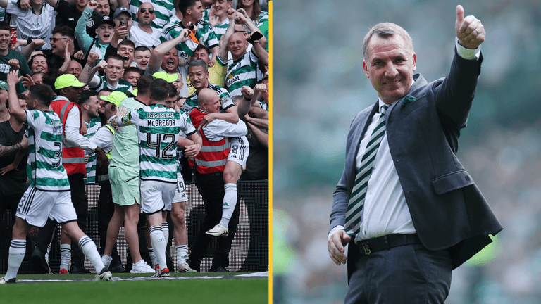 Brendan Rodgers explains to Rangers how his Celtic side beat them Brendan Rodgers explains to Rangers how his Celtic side beat them