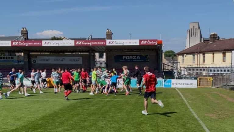 Huge brawl between players and fans in Munster Youth football final Huge brawl between players and fans in Munster Youth football final