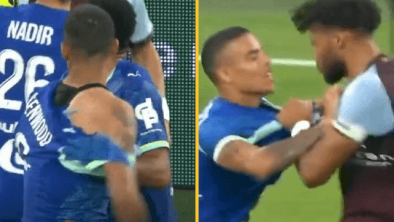 Fans delighted as Mason Greenwood gets manhandled by Aston Villa star Fans delighted as Mason Greenwood gets manhandled by Aston Villa star