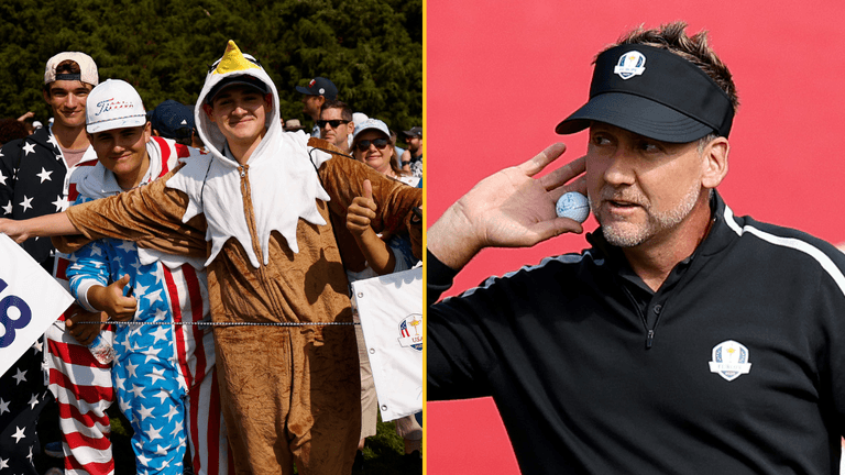 Ian Poulter says he wants to taser US fans ‘right between the eyes’ ahead of the Ryder Cup Ian Poulter says he wants to taser US fans ‘right between the eyes’ ahead of the Ryder Cup