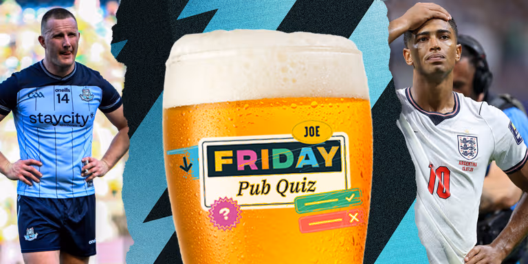 The SportsJOE Friday Pub Quiz: Week 148 The SportsJOE Friday Pub Quiz: Week 148