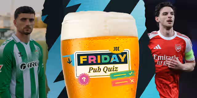 The SportsJOE Friday Pub Quiz: Week 154 The SportsJOE Friday Pub Quiz: Week 154