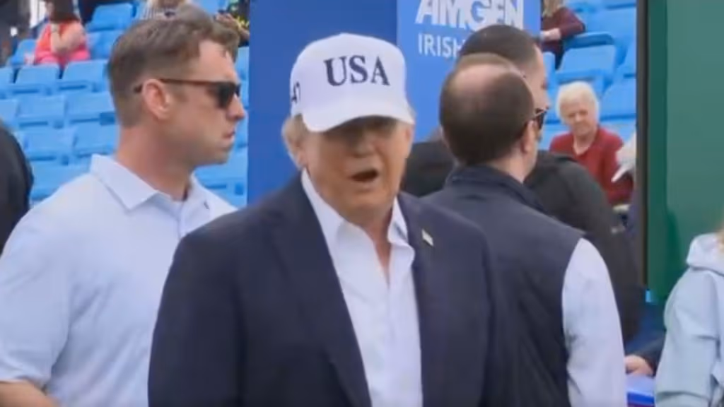 Donald Trump addresses Ireland reunification comments at Irish Open