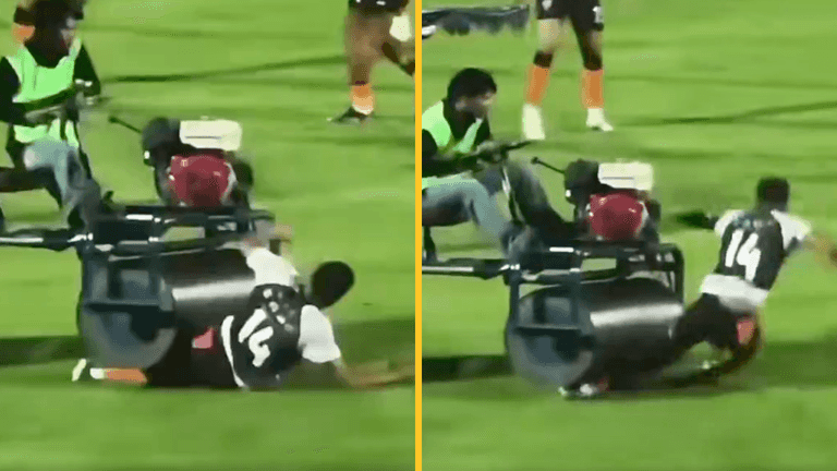 Former England star gets run over by vehicle during match Former England star gets run over by vehicle during match