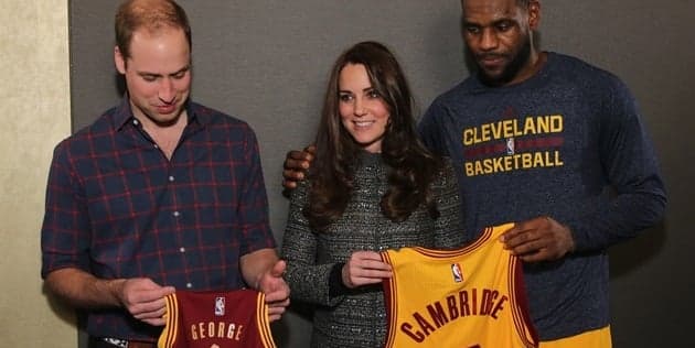 Video: Jersey envy for Prince William as he meets LeBron James in Brooklyn Video: Jersey envy for Prince William as he meets LeBron James in Brooklyn