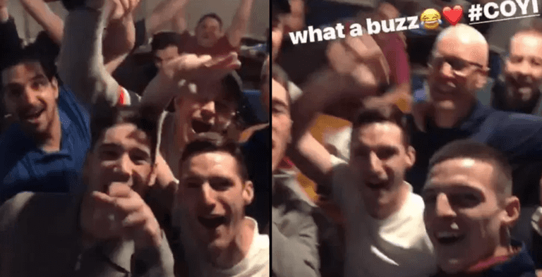 Declan Rice celebrates Arsenal win at the pub with West Ham fans Declan Rice celebrates Arsenal win at the pub with West Ham fans