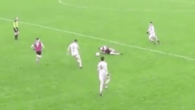Diving headed assist in Sigerson Cup will go down in GAA history Diving headed assist in Sigerson Cup will go down in GAA history