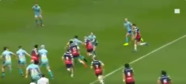 Brilliant piece of play from Ian Madigan sets up superb try for Bristol Brilliant piece of play from Ian Madigan sets up superb try for Bristol