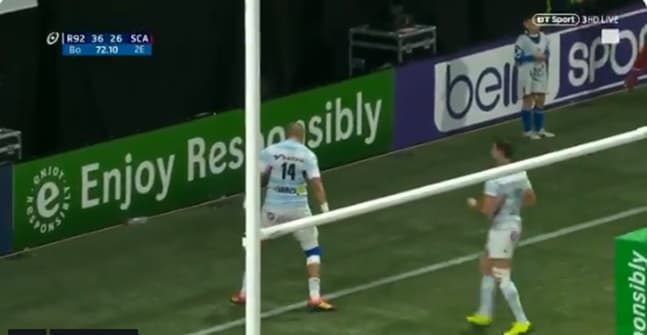 Simon Zebo mimics Cristiano Ronaldo after brilliant crosskick try Simon Zebo mimics Cristiano Ronaldo after brilliant crosskick try