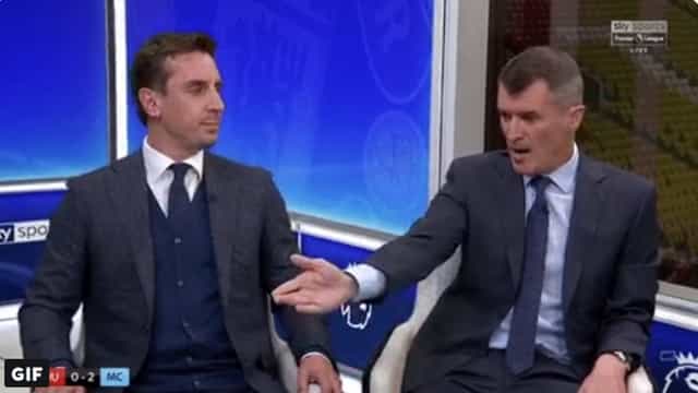 Roy Keane wouldn’t have any of Gary Neville defending Man United’s players Roy Keane wouldn’t have any of Gary Neville defending Man United’s players