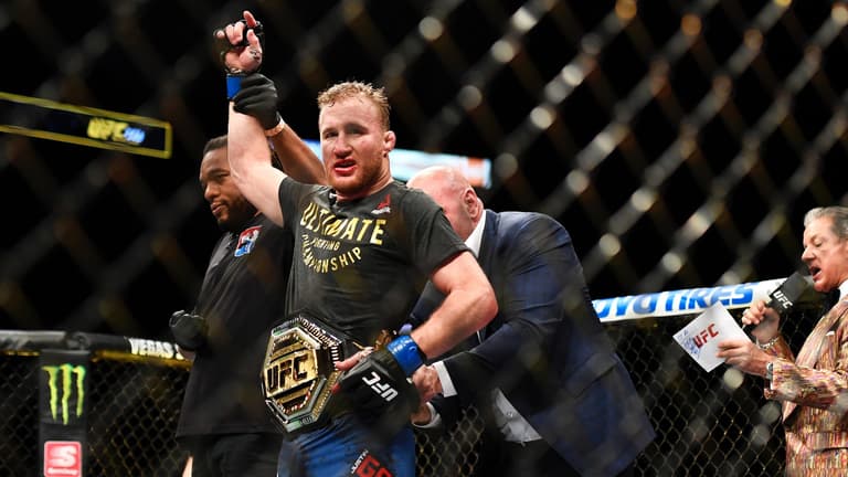 Justin Gaethje demolishes Tony Ferguson to claim interim title Justin Gaethje demolishes Tony Ferguson to claim interim title