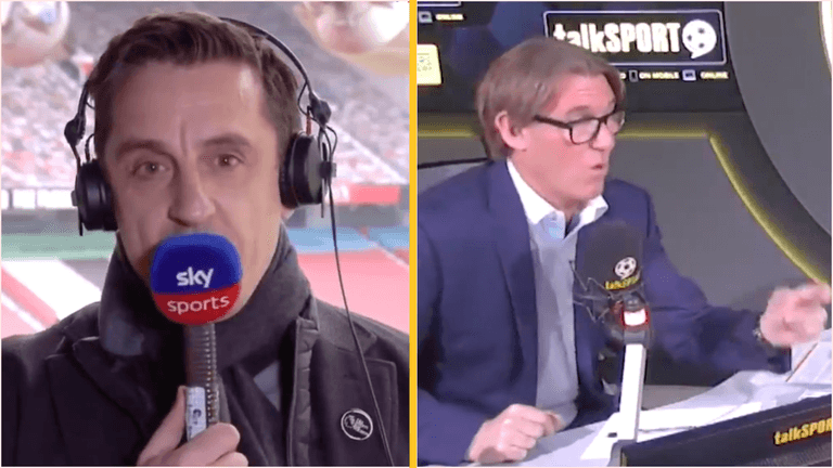 Simon Jordan accuses Gary Neville of hypocrisy over stance on Super League and fan protests Simon Jordan accuses Gary Neville of hypocrisy over stance on Super League and fan protests