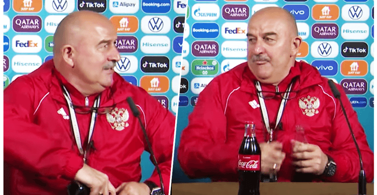 Russian manager clearly doesn’t believe in all the water hype Russian manager clearly doesn’t believe in all the water hype