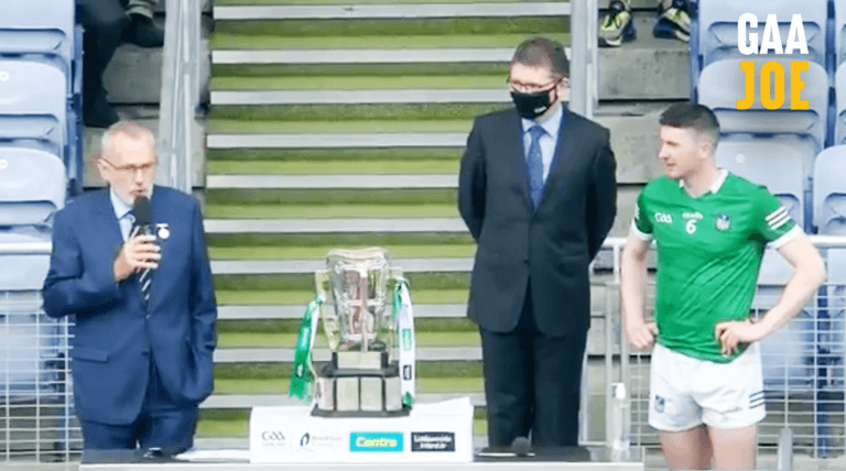 “Just to clarify, I’m from Adare” – Hannon corrects the president before Hogan Stand speech “Just to clarify, I’m from Adare” – Hannon corrects the president before Hogan Stand speech
