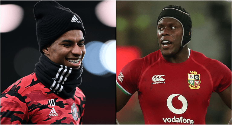 Maro Itoje sees the funny side after being mistaken for Marcus Rashford Maro Itoje sees the funny side after being mistaken for Marcus Rashford